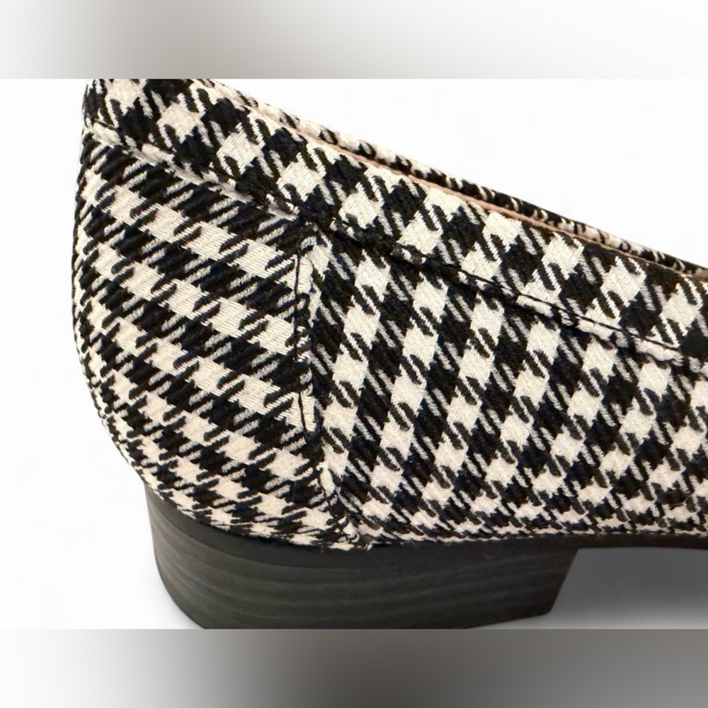 Women’s Bandolino Black and White Houndstooth Slip-On Bow Loafers Sz 7.5 - Picture 11 of 12